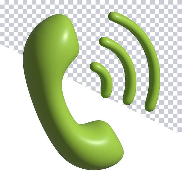 PSD 3d icon of phone call