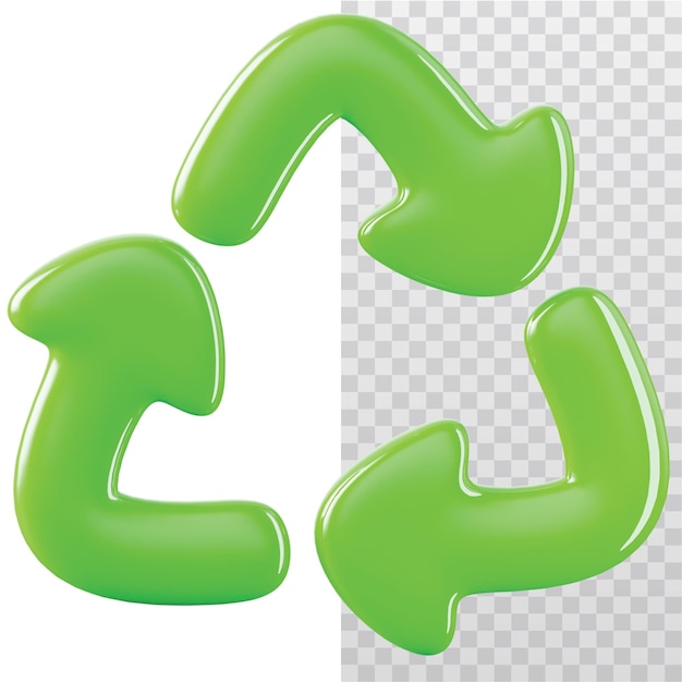 3D Icon Recycle Illustration