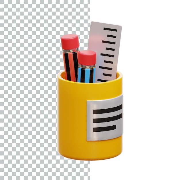 PSD 3d icon render asset design 3d icon illustration