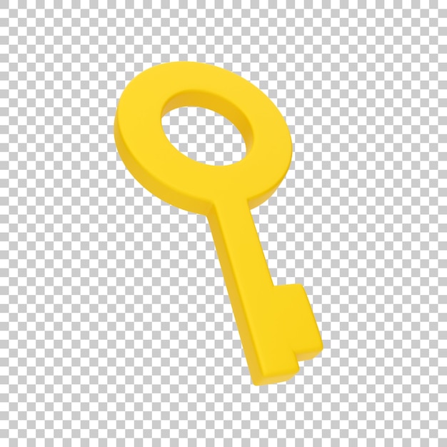 3d icon rendering of user interface object key