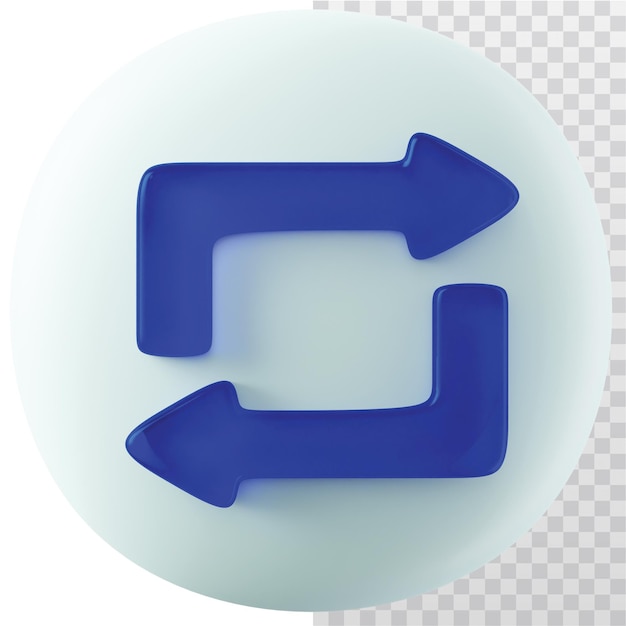 3D Icon Repeat Illustration