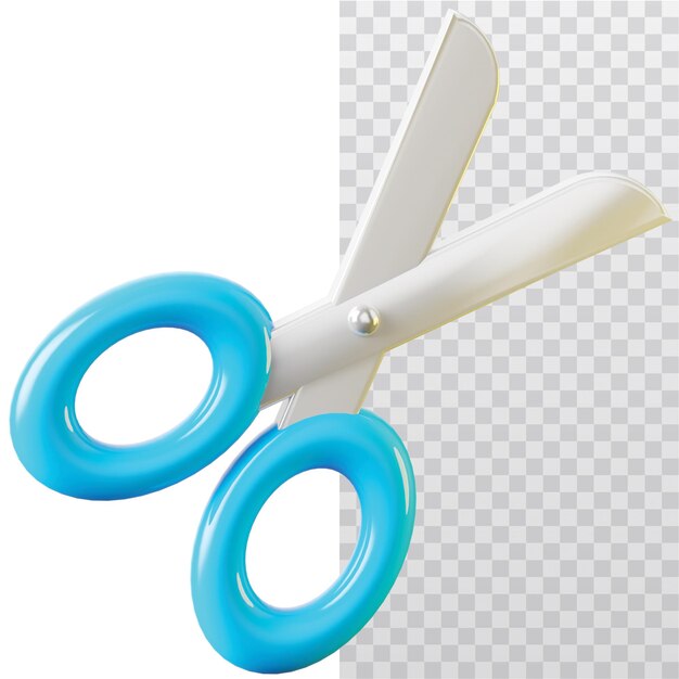 3D Icon Scissors Illustration