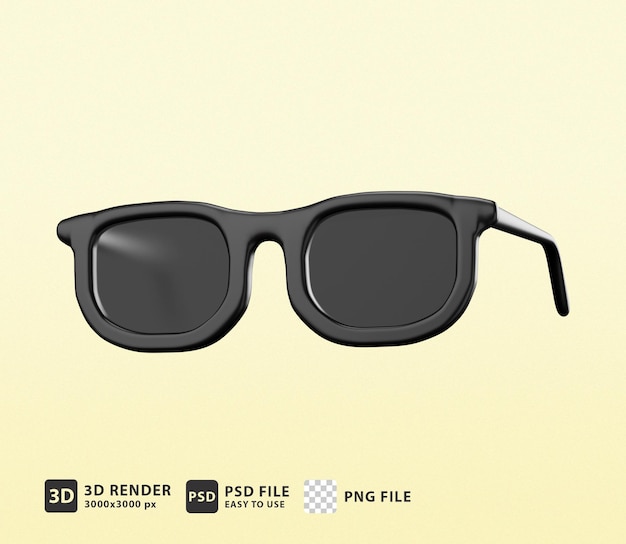 3d icon sunglasses