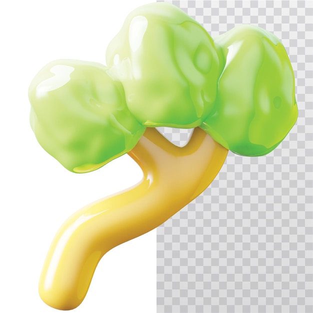 3D Icon trees Illustration