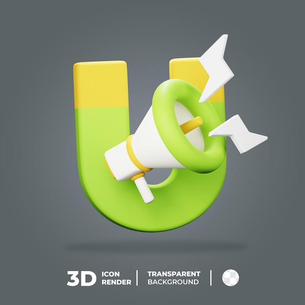 3D Icon Trend Marketing