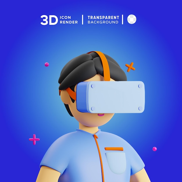 3D icon virtual reality Illustration