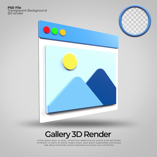 3d icons transparent gallery