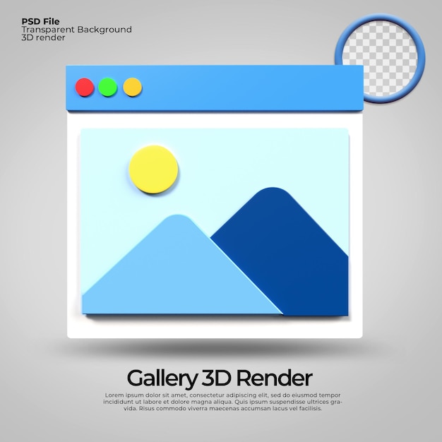 3d icons transparent gallery