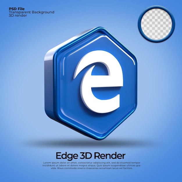 3d icons transparent microsoft edge