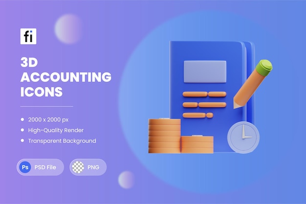 3D Illustration Accrual Accounting