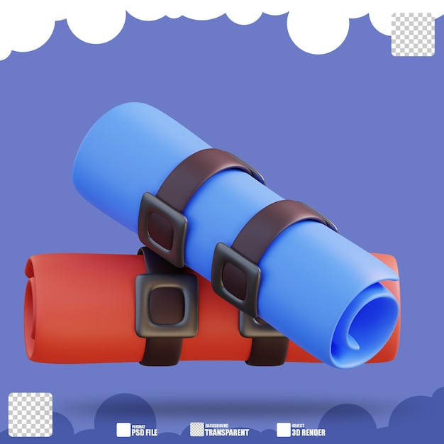 3d illustration of badroll 3