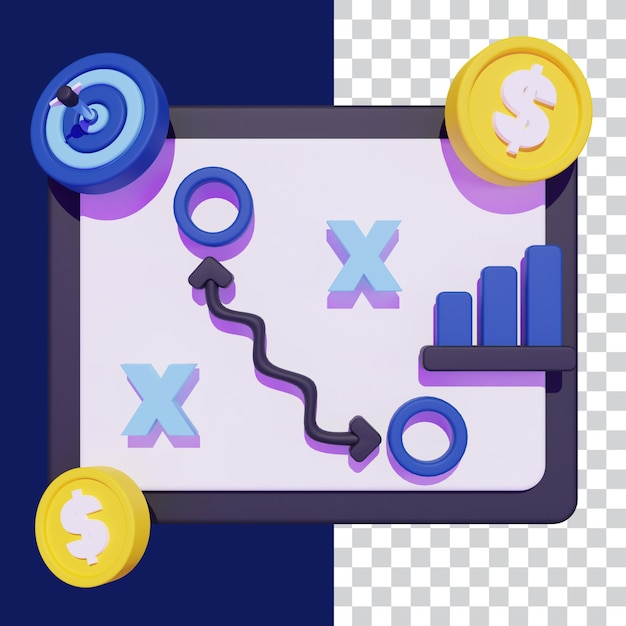 3D Illustration of Business Strategy