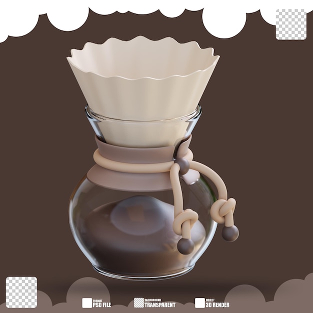 3d illustration chemex 2