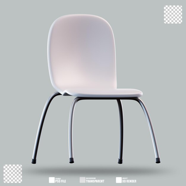 PSD 3d illustration classic chair 2