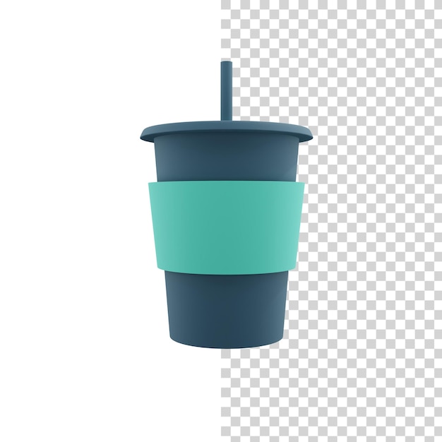 3d illustration coffee cup