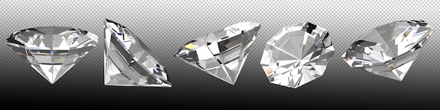 3d illustration of a colored diamond