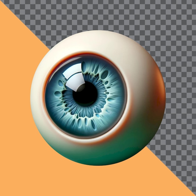 PSD 3d illustration design of an eyeball