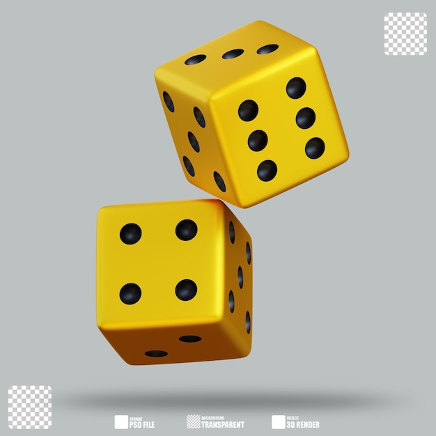 3D Illustration Dices 2