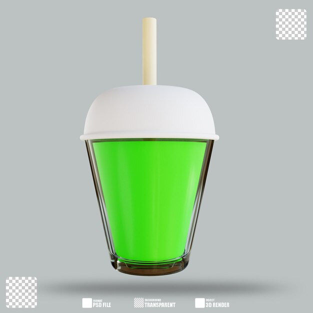 3D illustration Drinks