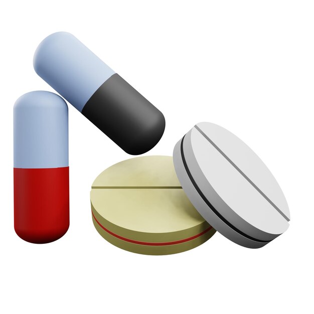 3D illustration of drug 2