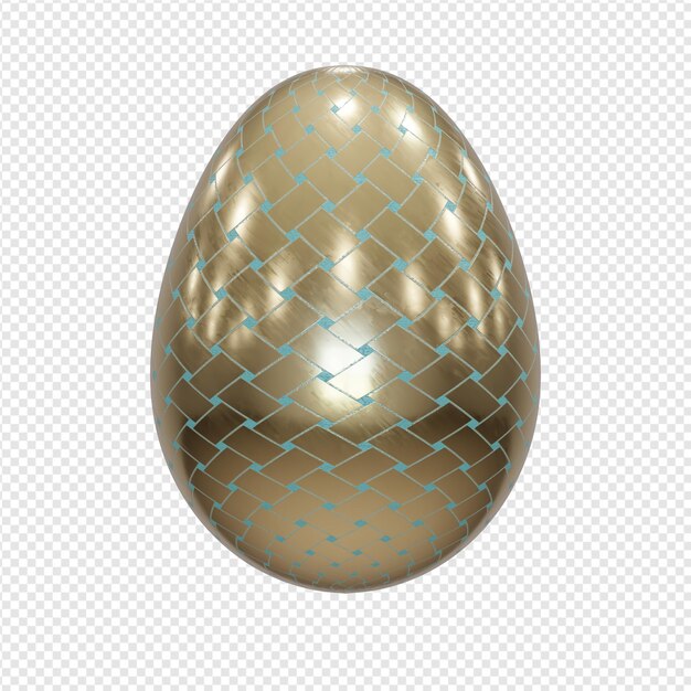 3D Illustration Easter eggs Spring holiday