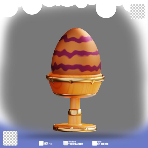 3d illustration of egg cup holder 2