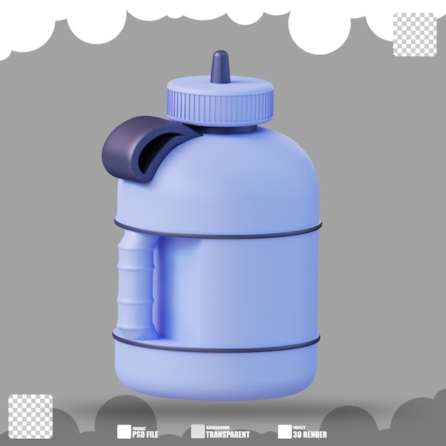 3d illustration of gym drink bottle 3