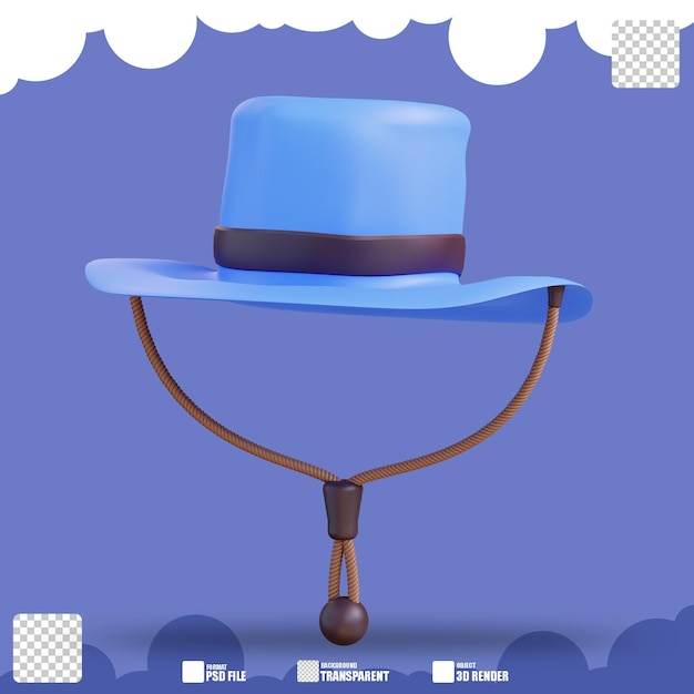 3d illustration of hat 2