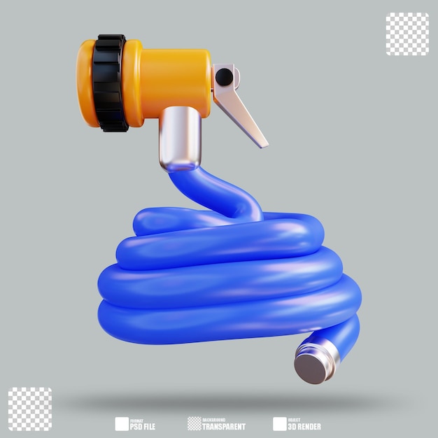 3D Illustration Hosepipe 2