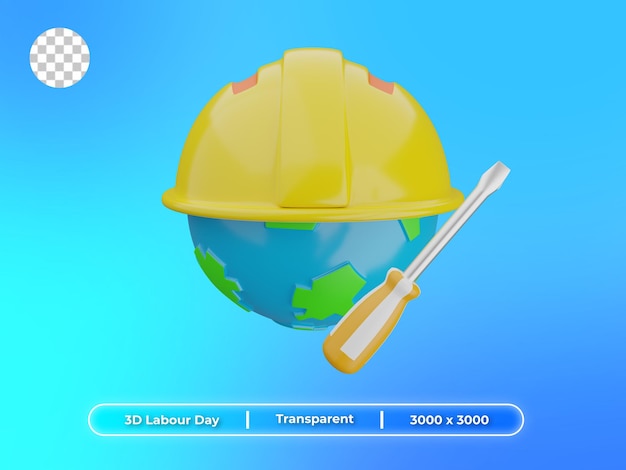 3D Illustration International Labour Day