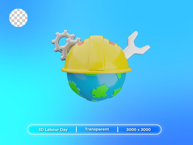 3D Illustration International Labour Day