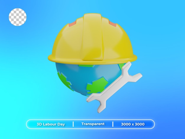 3D Illustration International Labour Day