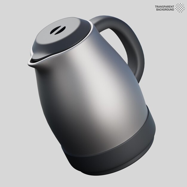 PSD 3d illustration of kettle