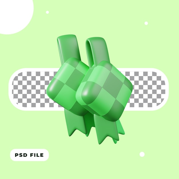 3d illustration of ketupad icon