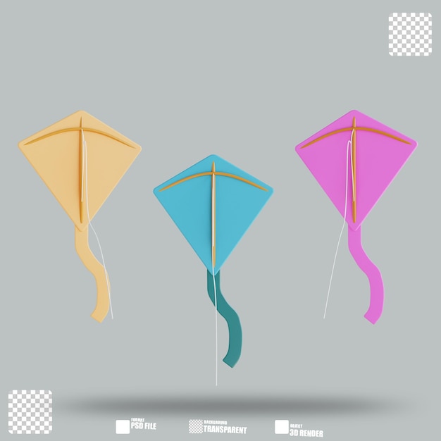 3D Illustration Kite