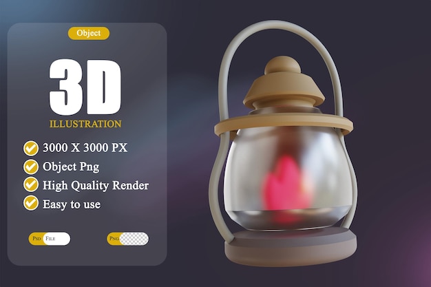 3D Illustration lantern 2