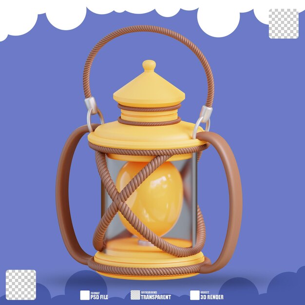 3d illustration lantern 2