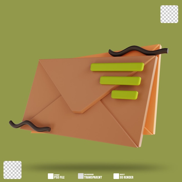 3D illustration letter 2