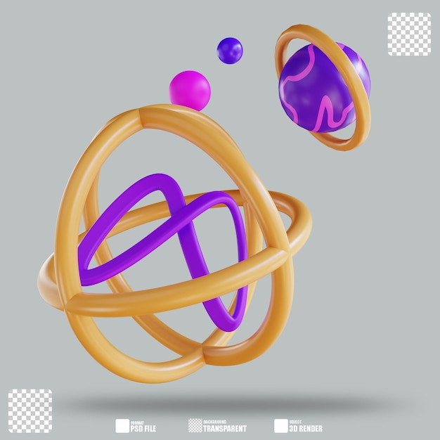 3D Illustration Metaverse Logo