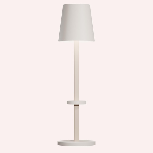 3d illustration of a minimalist sleeping lamp