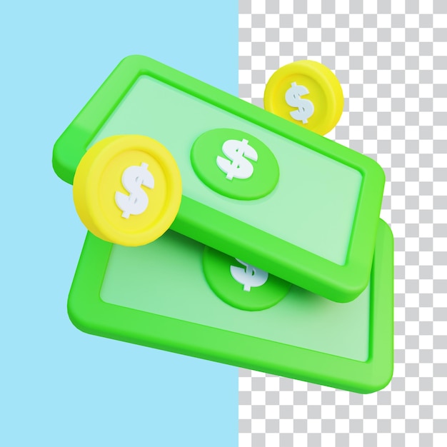 3D Illustration of Money