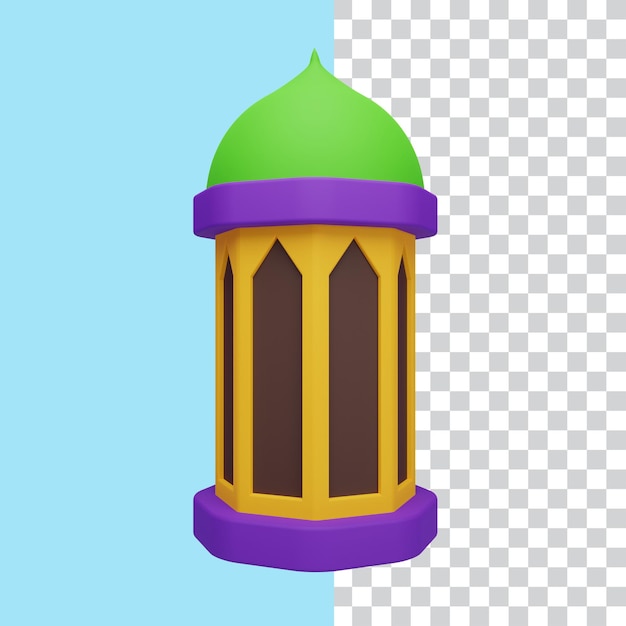 3D Illustration of Ramadan Lantern