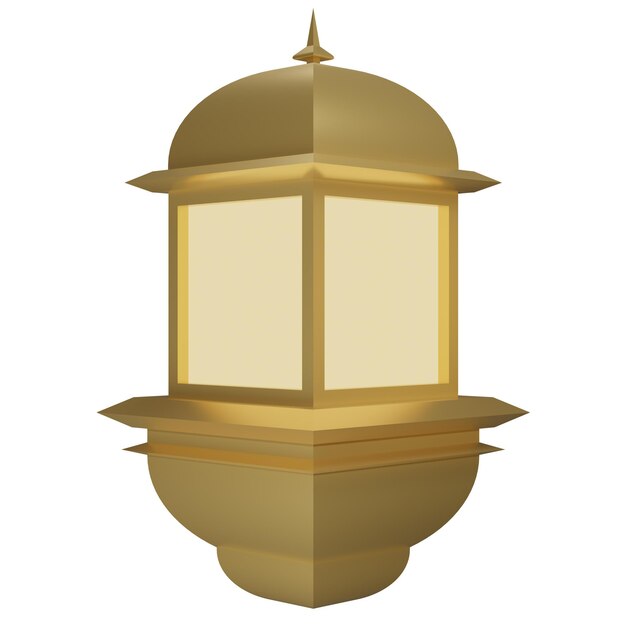 3d illustration of Ramadan lanterns