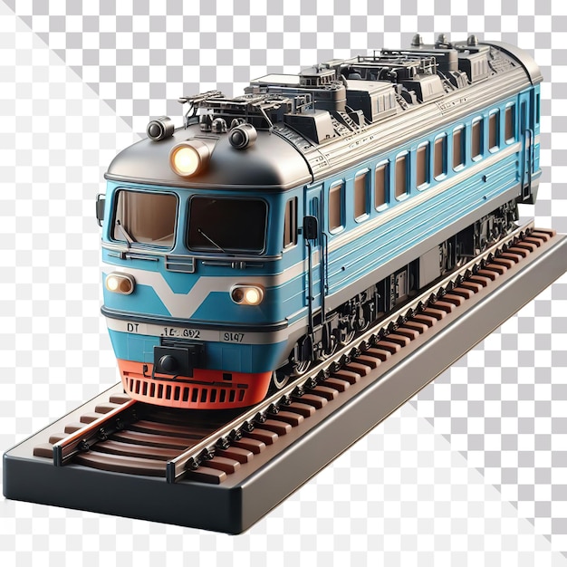 3d illustration of a realistic modern train isolated on a transparent background