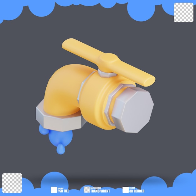 3d illustration of recycling water 2