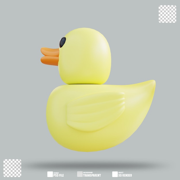 3D Illustration Rubber Duck 2