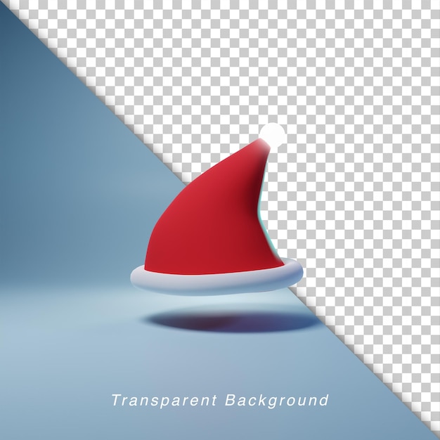 3D Illustration santa claus hat