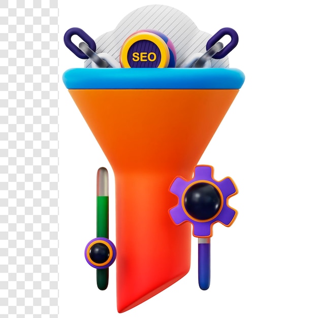 3d illustration SEO Filter