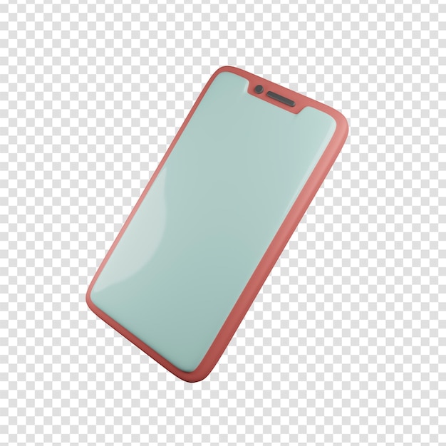 PSD 3d illustration of smartphone