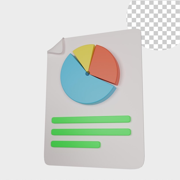 3d illustration statistic icon